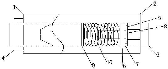 One-way valve for automobile air conditioner