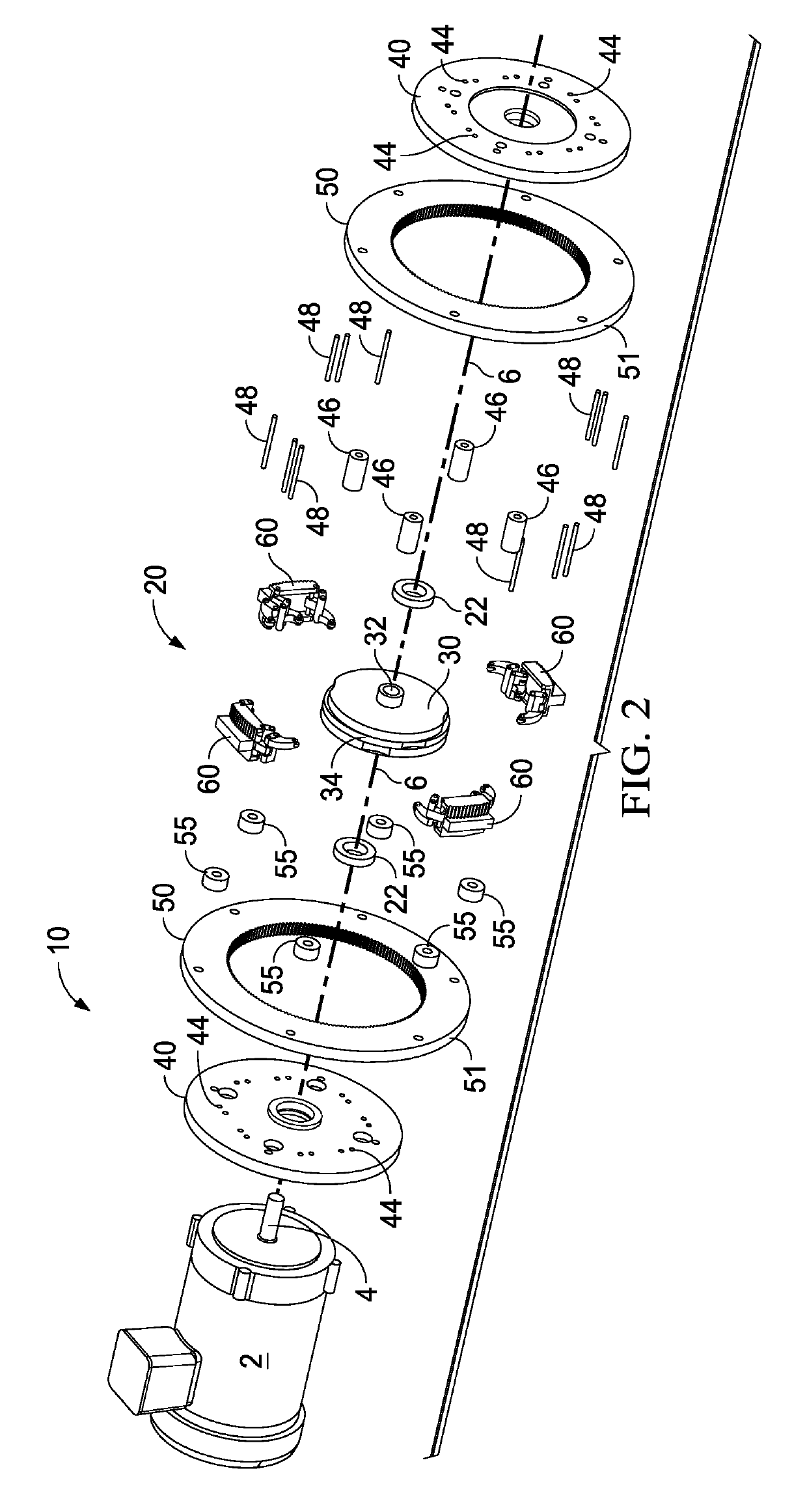 Simplified gearbox mechanism