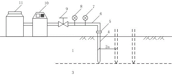 Processing method and processing device for seasonal frost heaving foundation