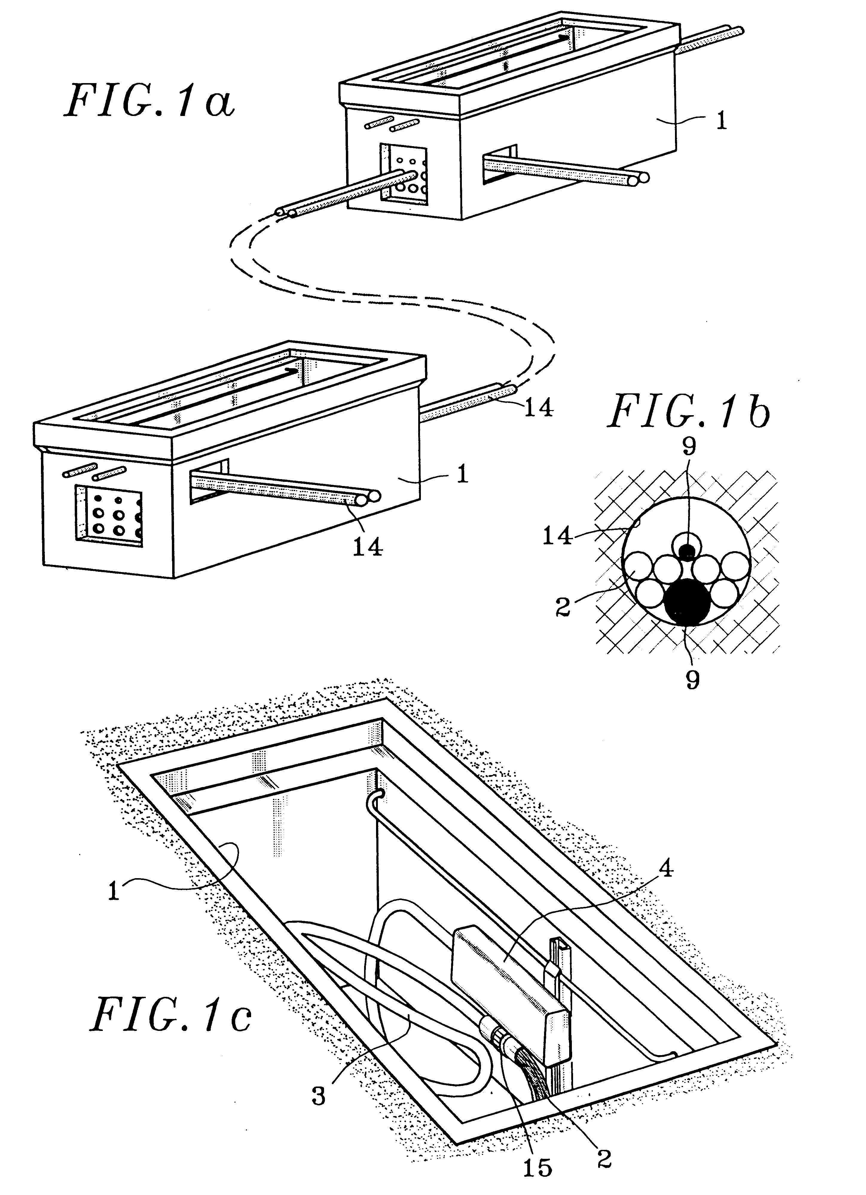 Device for the connection of a multiple-tube structure and method of access to this device