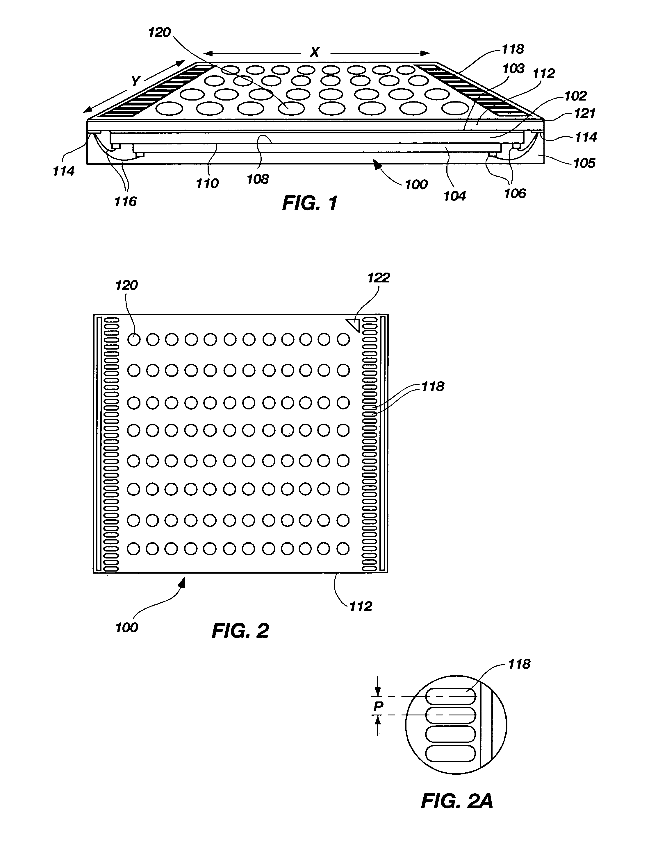 Land grid array semiconductor device packages