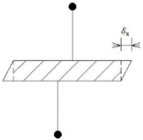 Detection device for acting force between automobile tyre and load wheel