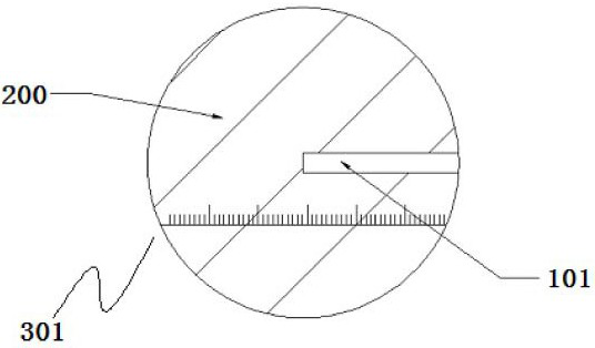 Visual cement paste gelling strength monitoring device and method for retaining wall