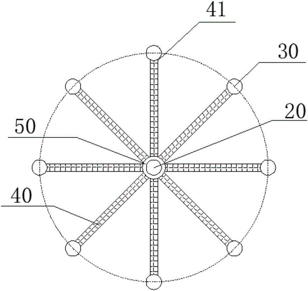 One-piece shock image mode exciting and receiving device