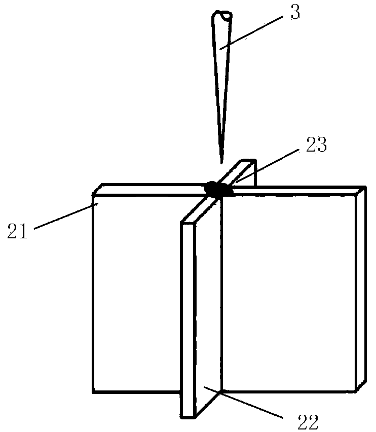 Collimator grid structure laser precision welding device and method