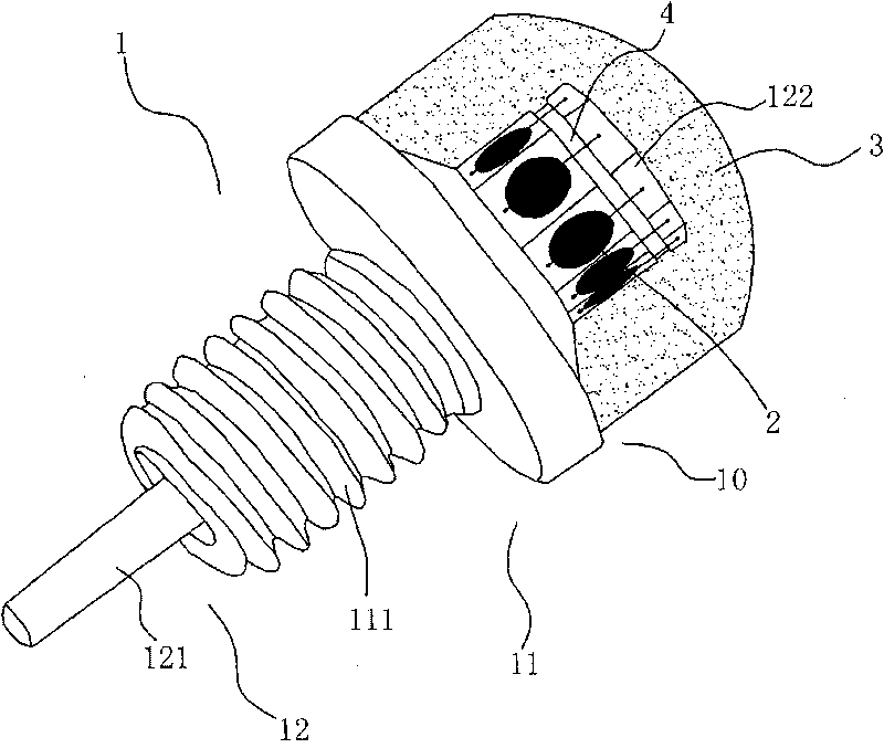 Omnibearing luminous LED device