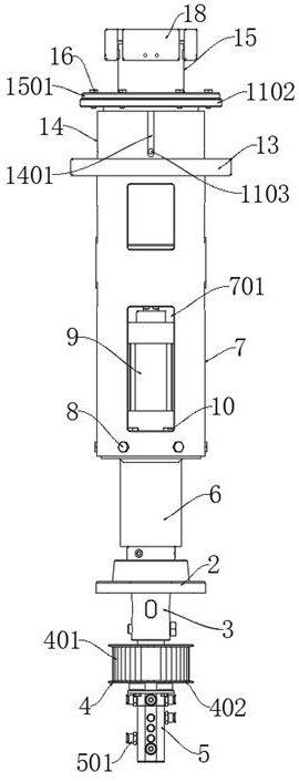 Novel flat steel belt lifting and clamping mechanism