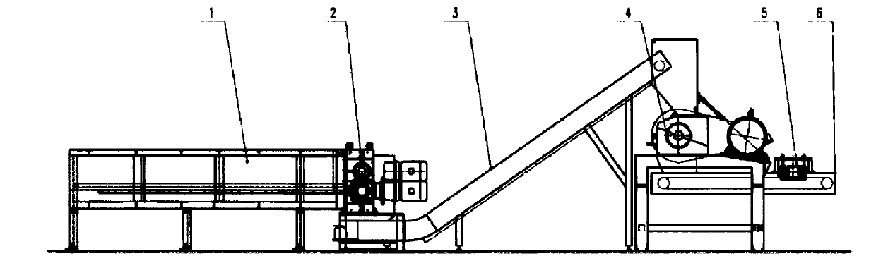 Device and technical process for one-stop recovery and treatment of steel skeleton plastic composite pipes