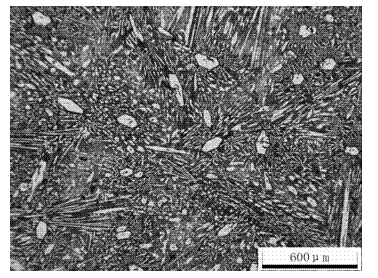 High wear resistance high chromium cast iron used for bimetallic composite tube and preparation method thereof