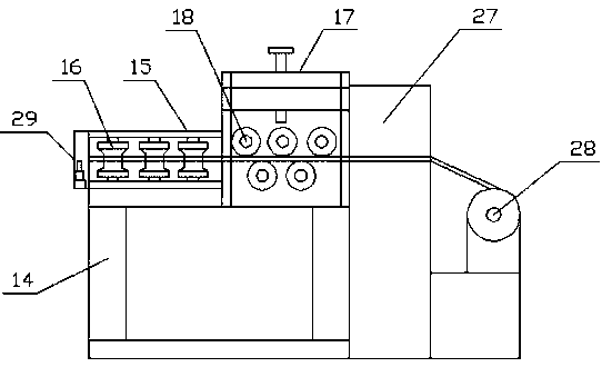 Automatic welding device for special reinforcement cage seam welder