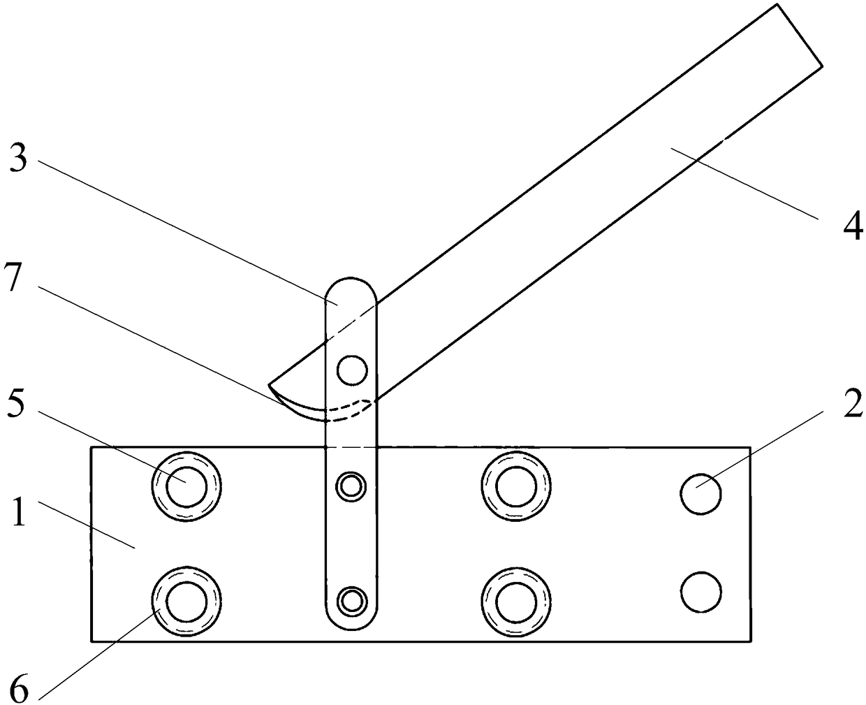 Rigid catenary busbar drilling mold