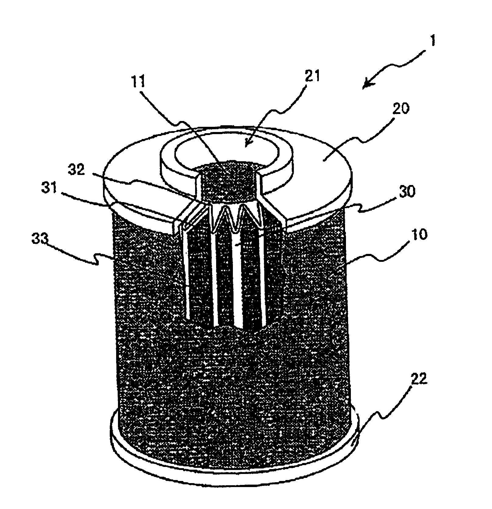 Washable air filter for internal combustion engine