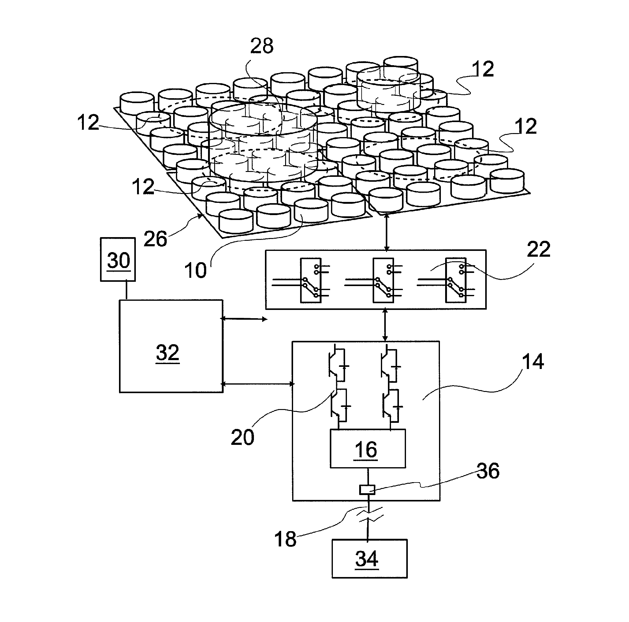 Cook-top having at least three heating zones