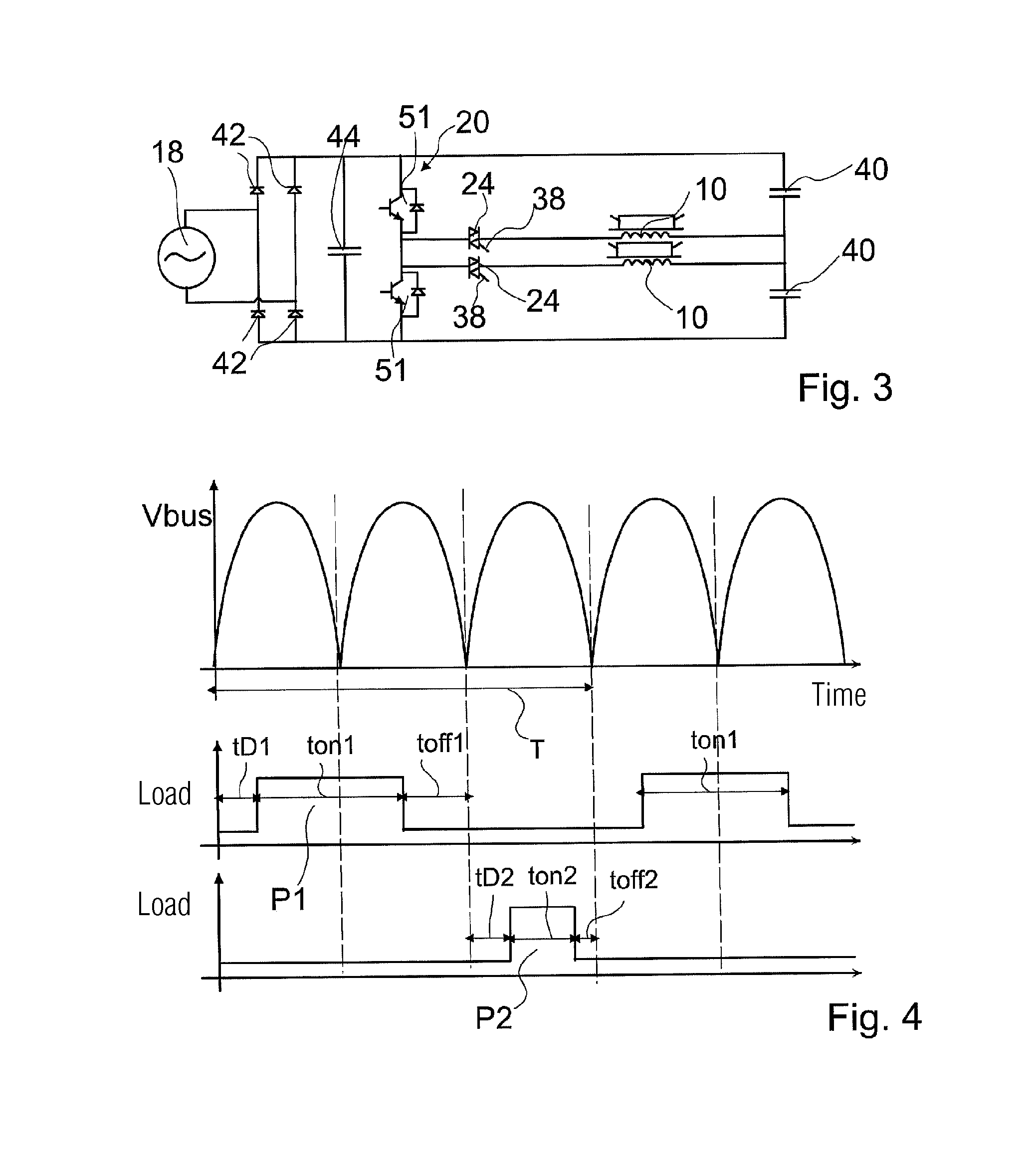 Cook-top having at least three heating zones