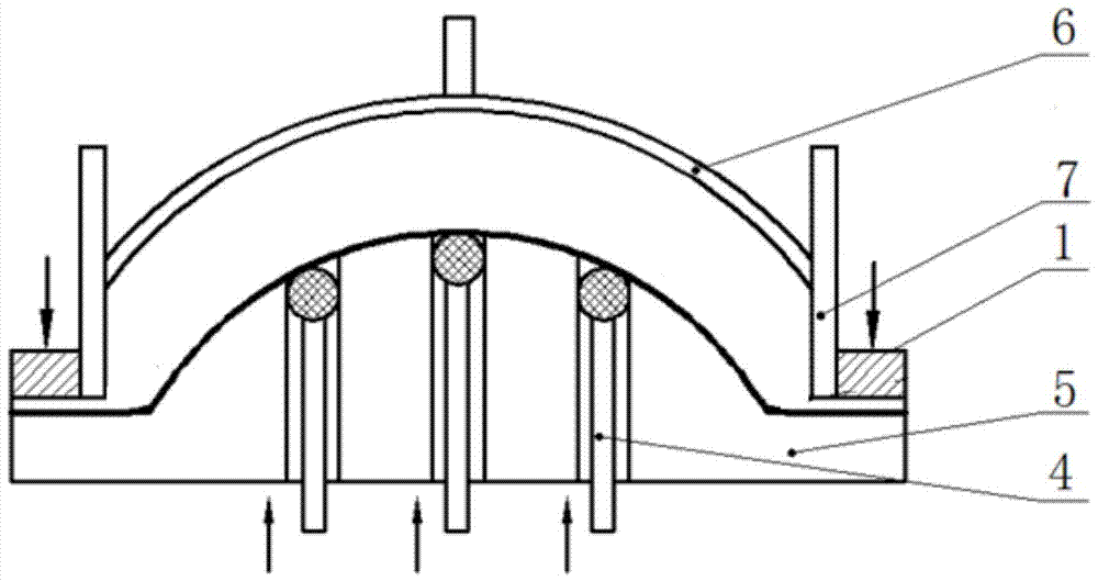 A method and device for preparing an optical film with a concave structure on the surface