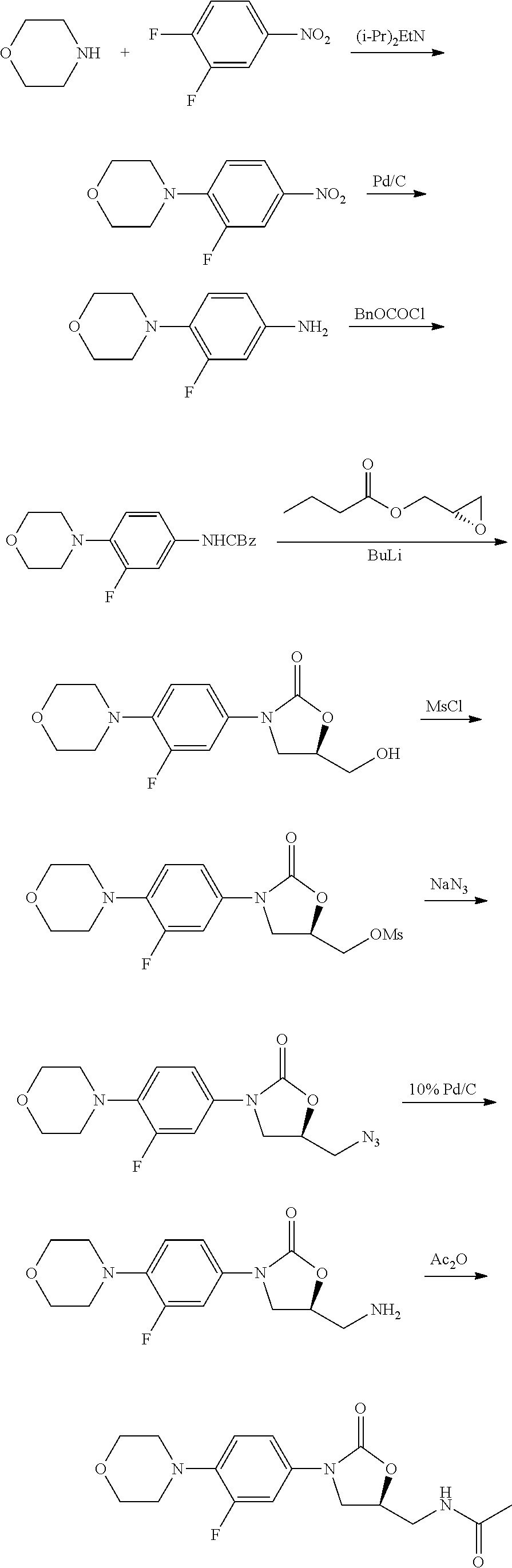 Method for preparing linezolid and intermediates thereof