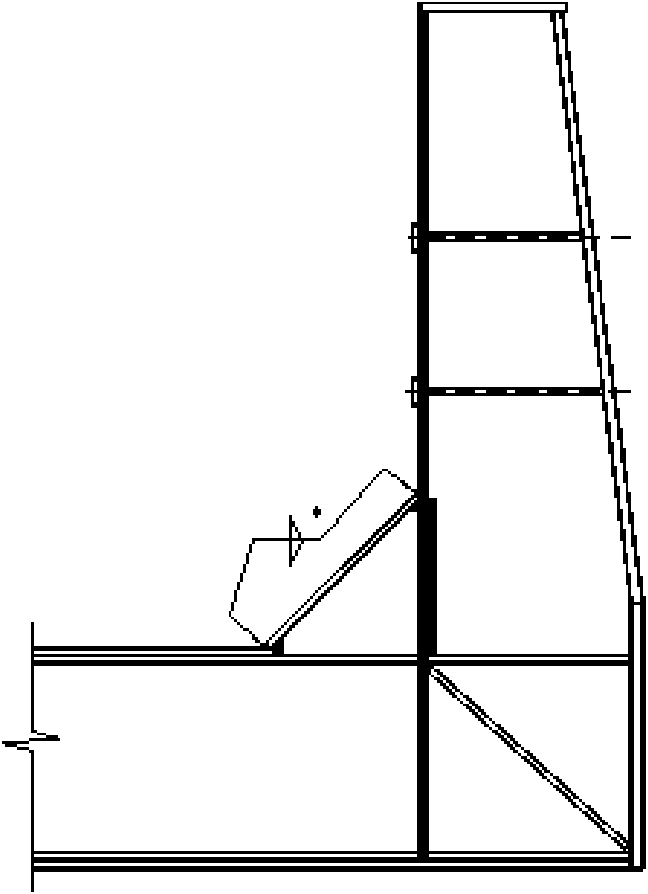 Prestressing cradle frame of electrolysis bath