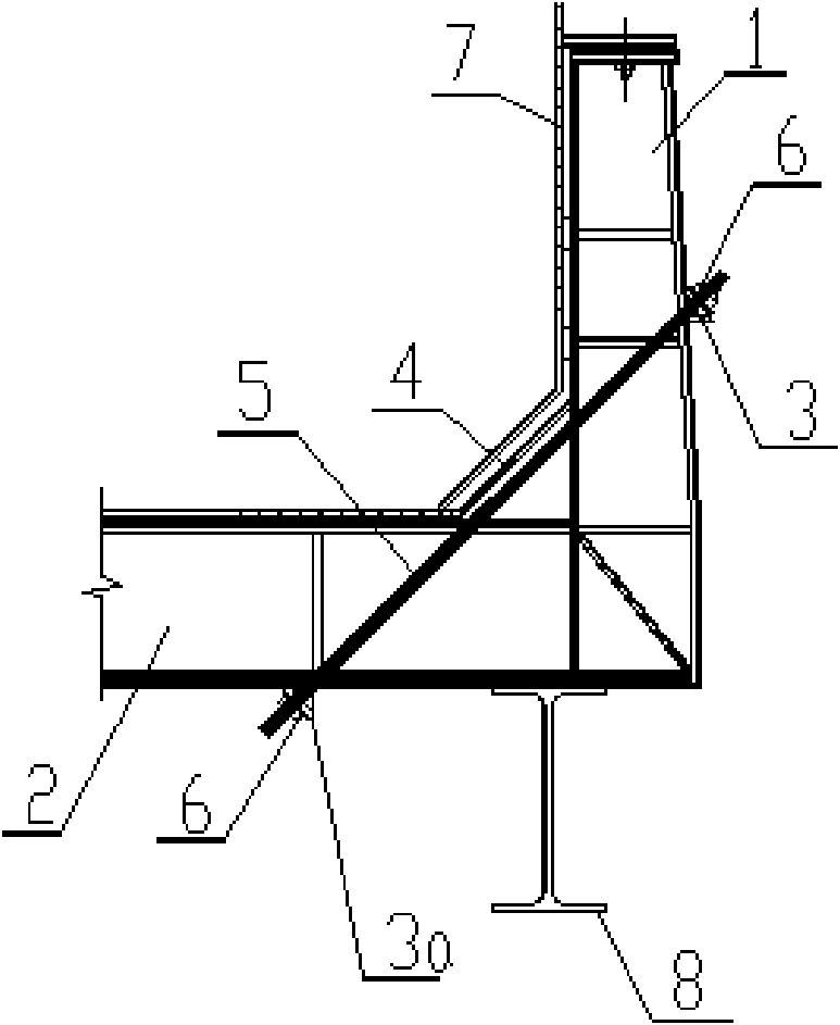 Prestressing cradle frame of electrolysis bath