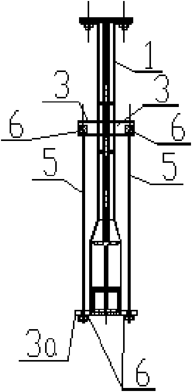 Prestressing cradle frame of electrolysis bath