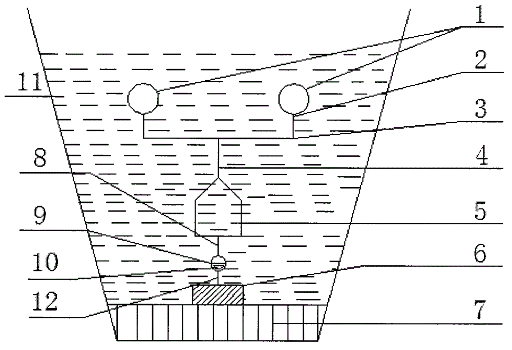 Sampling device and method for regularly collecting precipitates in lakes