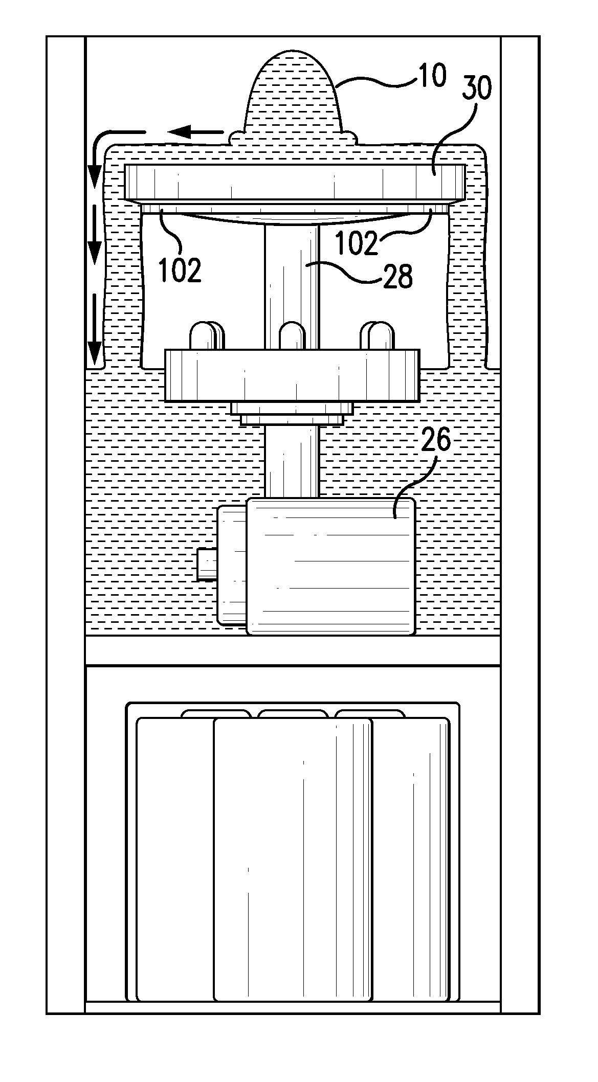 Flameless candle with integrated fountain