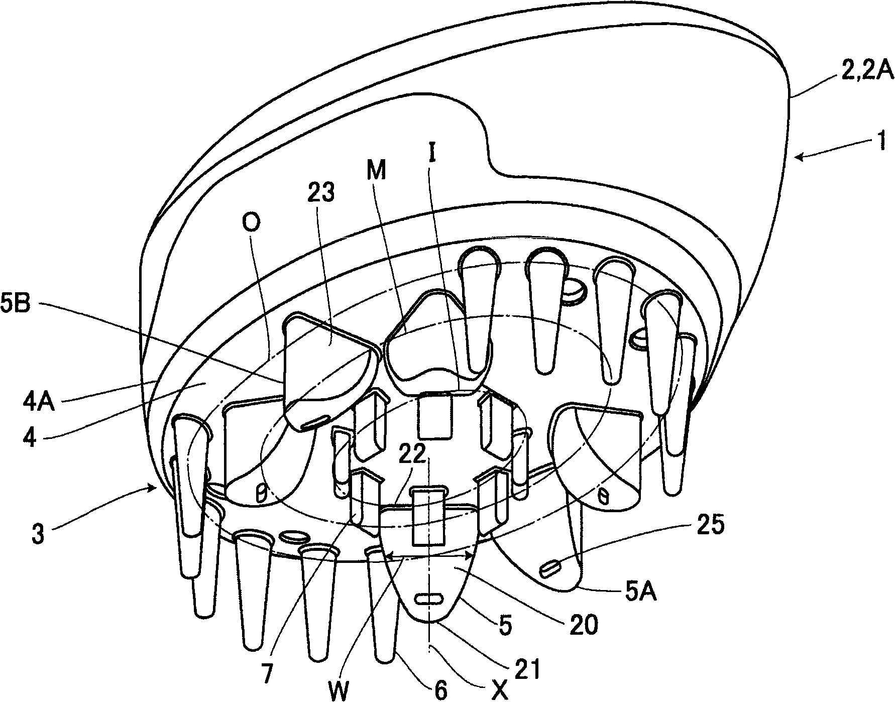 Massaging device