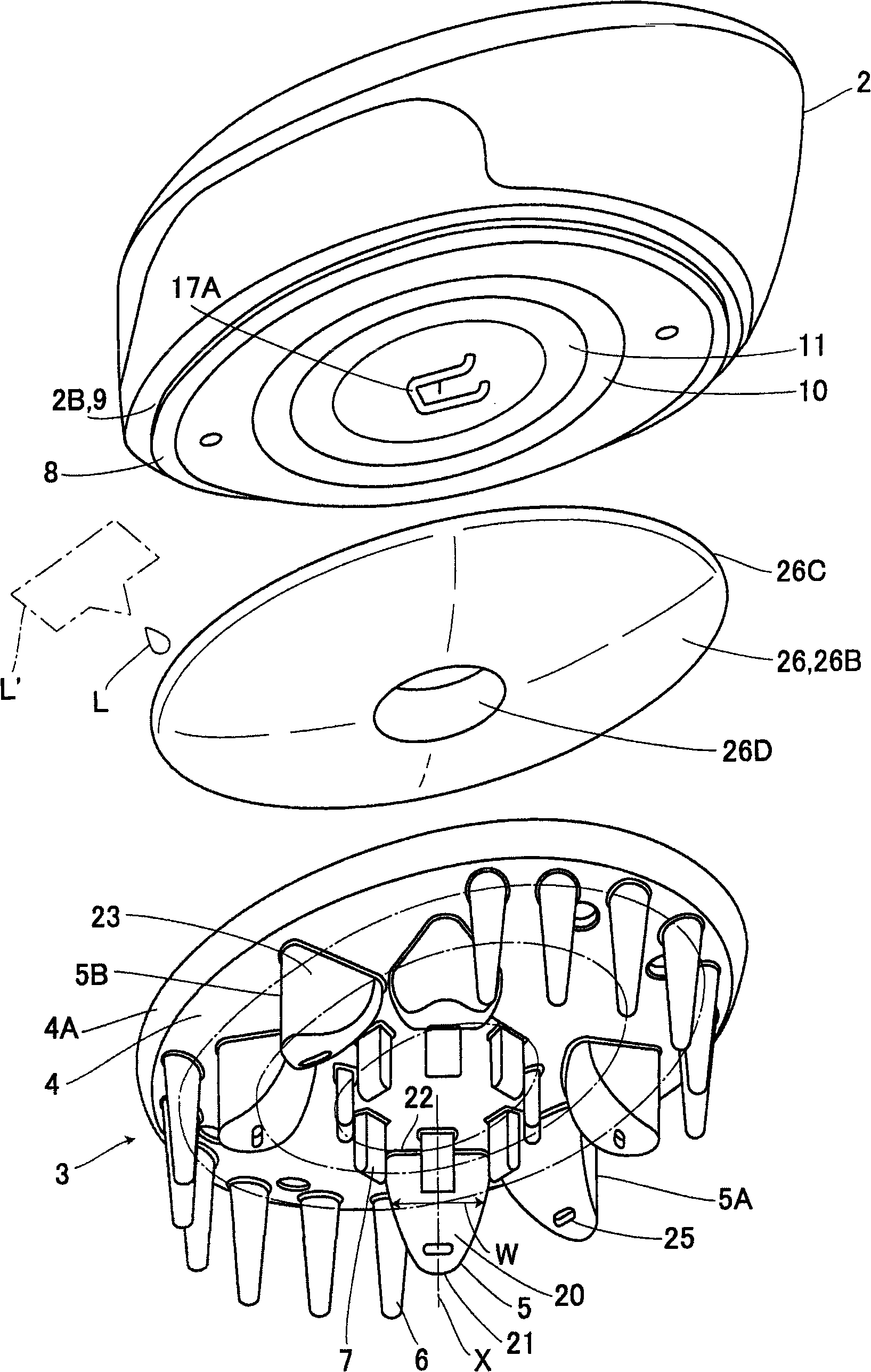 Massaging device