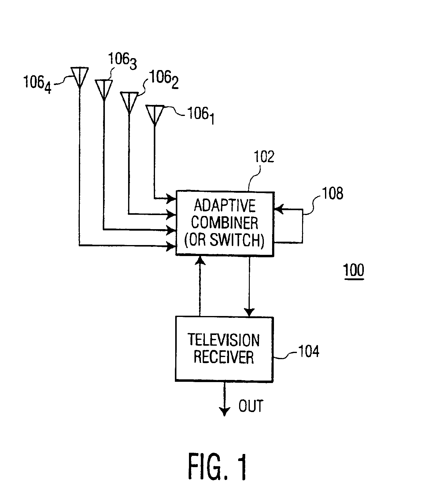 Method and apparatus for reducing multipath distortion in a television signal