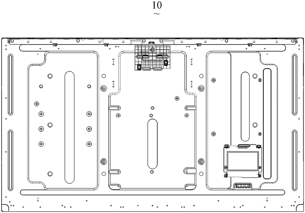 Back frame and backlight system of flat panel display device