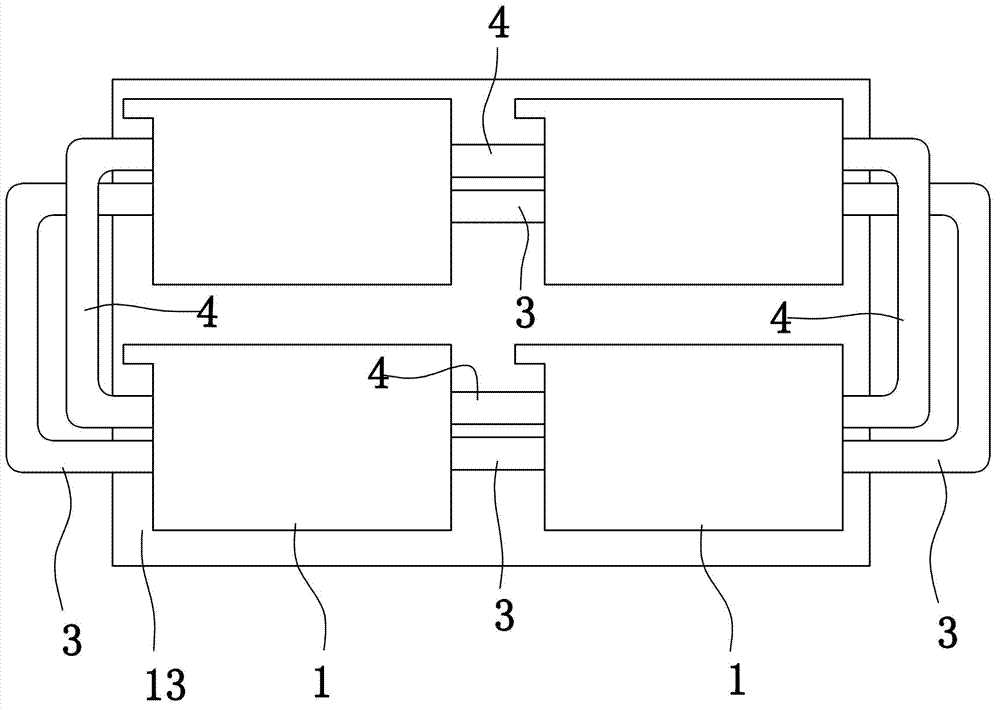 Battery heating system of electric automobile