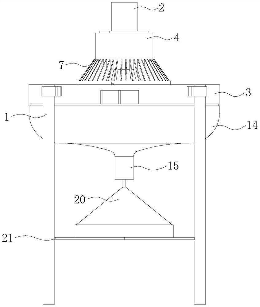 Screening structure for duck feed treatment