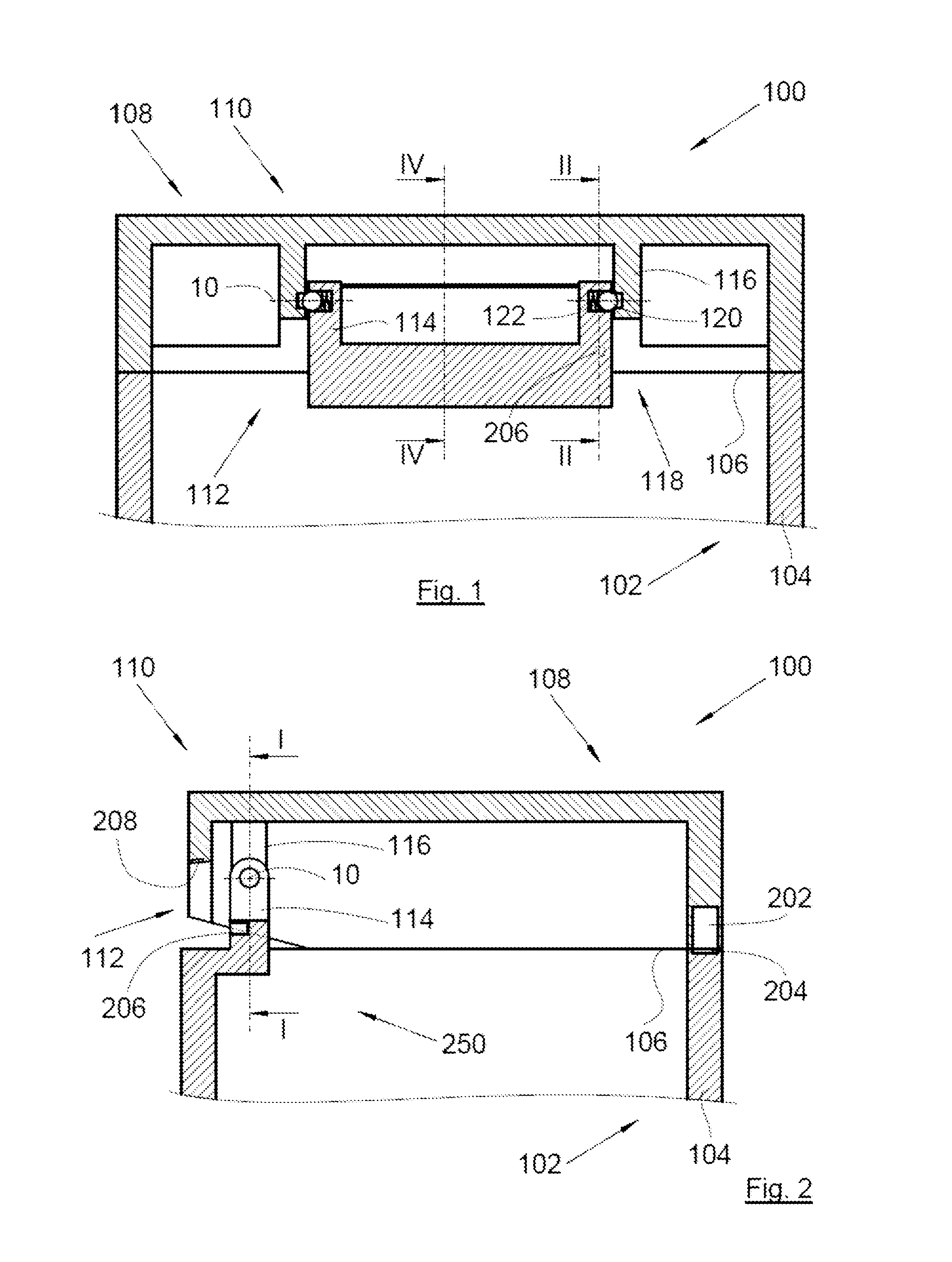 Case including a vessel and pivoting cover