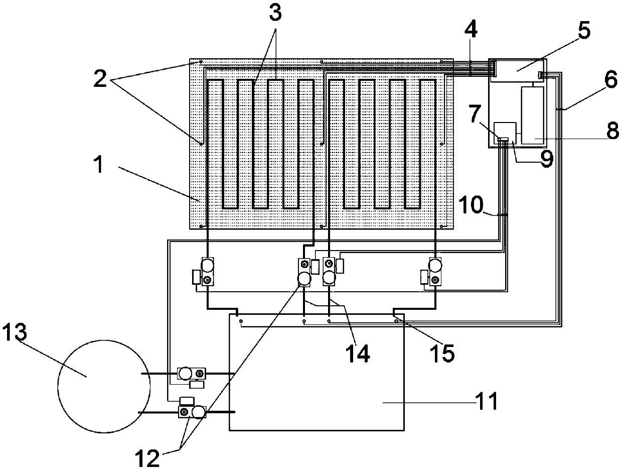 Intelligent automatic cooling control system based on BIM (building information modeling) technology for mass concrete