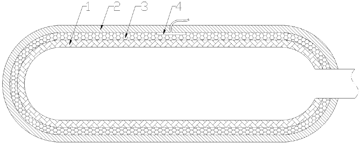 Leakage preventive hydrogen tank for hydrogen-powered automobile