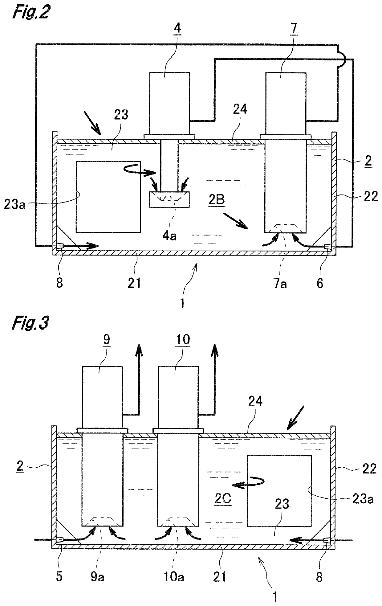 Cutting fluid tank for machine tool