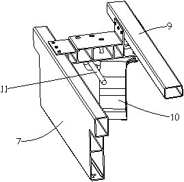 Aluminum extrusion profile bracket structure