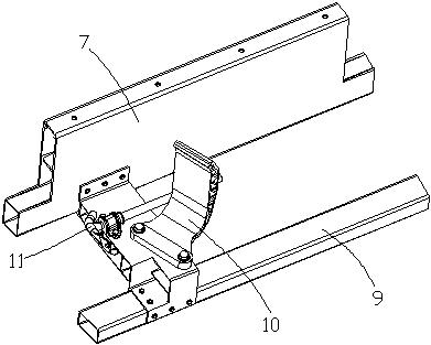 Aluminum extrusion profile bracket structure