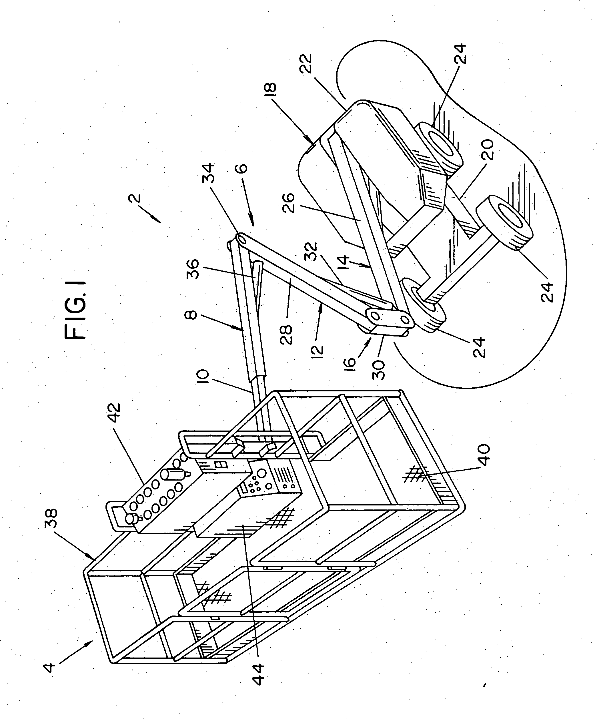 Extension lift truck modification