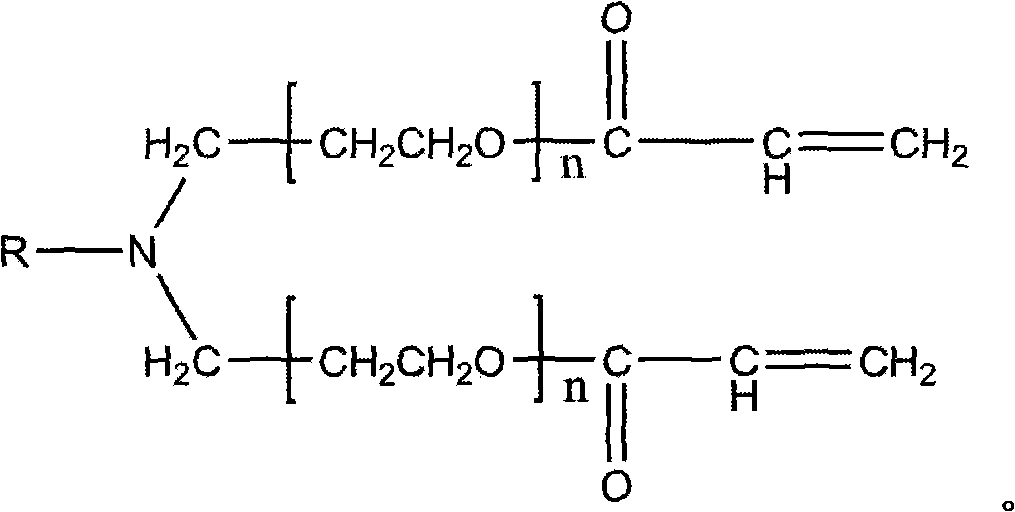 Thickening agent synthesized by acrylic ester and preparation method thereof