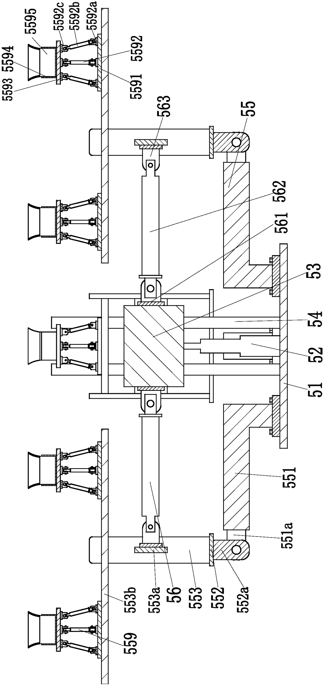 Dusting machine for chemical laboratory