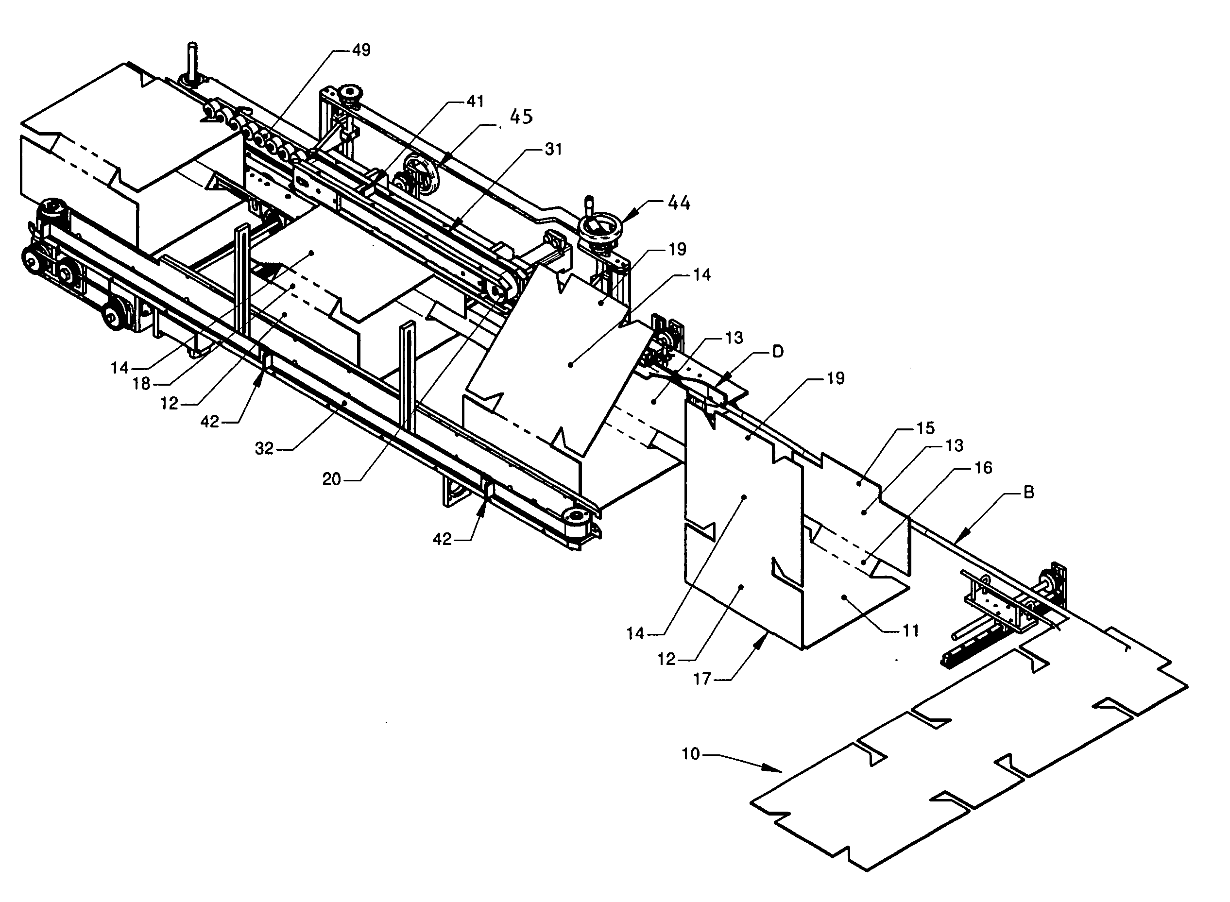 Method and apparatus for forming multi-sided containers