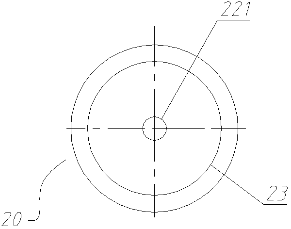 Telescopic isolating switch and its moving end assembly