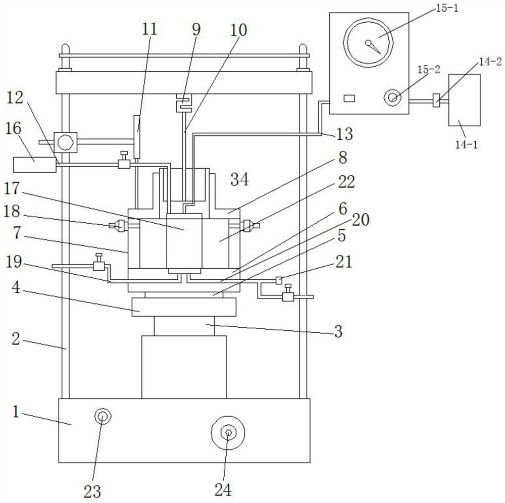 A true triaxial instrument and test method for unsaturated soil collapsibility that can measure matrix suction