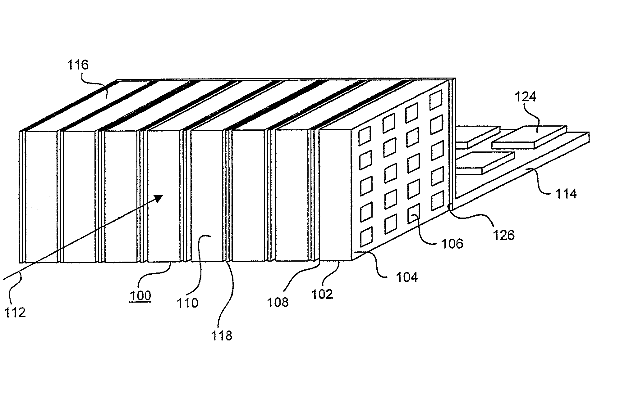 Three dimensional radiation detector