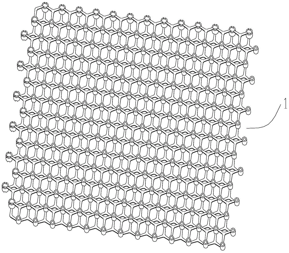 Hollow intercommunicated cushion and splicing structure thereof