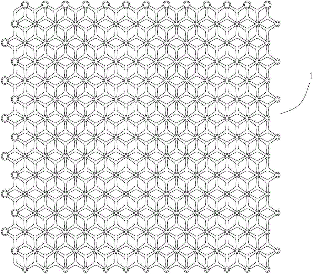 Hollow intercommunicated cushion and splicing structure thereof