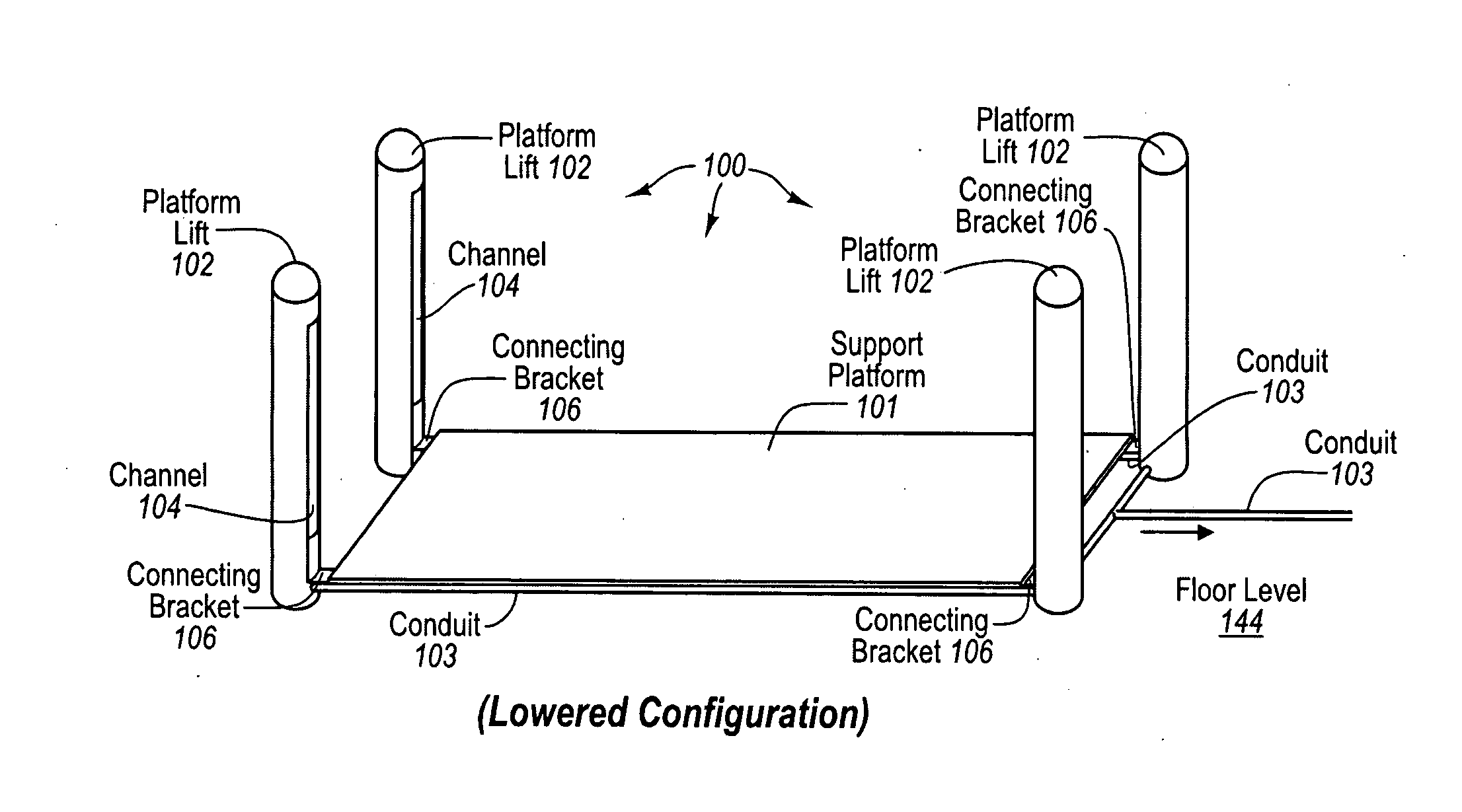 Height adjustable patient support platforms