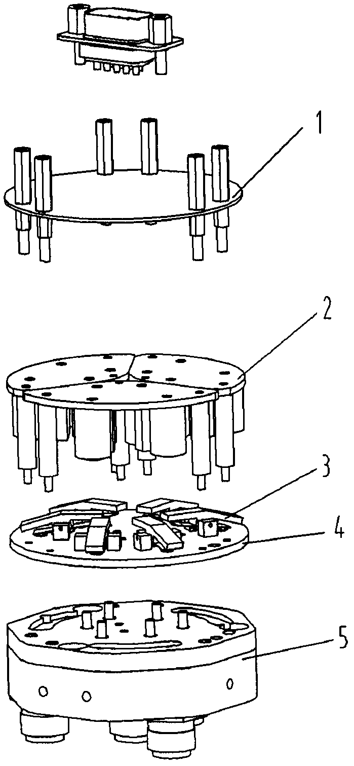 Modularized T-type microwave switch