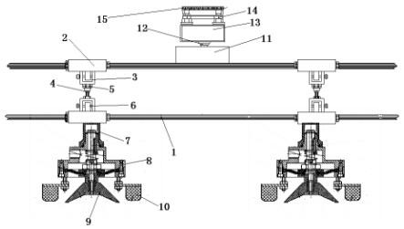 Urban traffic construction interception control device