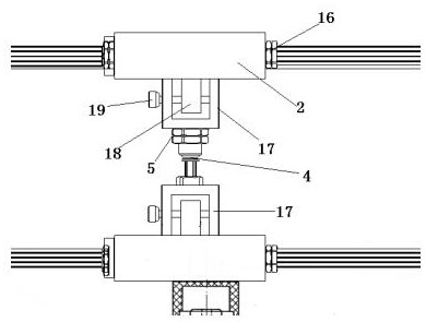 Urban traffic construction interception control device